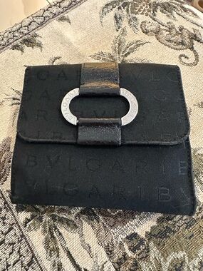 Bulgari Black wallet with Authenticity Certificate Card